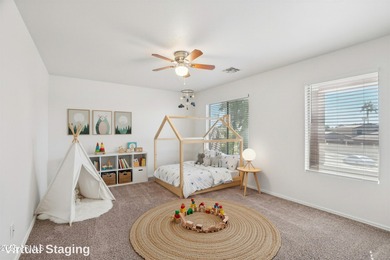 Welcome to this beautifully refreshed two-story 2,659 sq ft home on The Golf Club At Johnson Ranch in Arizona - for sale on GolfHomes.com, golf home, golf lot