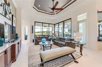 Overlooking the 18th hole of the renowned Shadow Wood Country on Shadow Wood Preserve in Florida - for sale on GolfHomes.com, golf home, golf lot