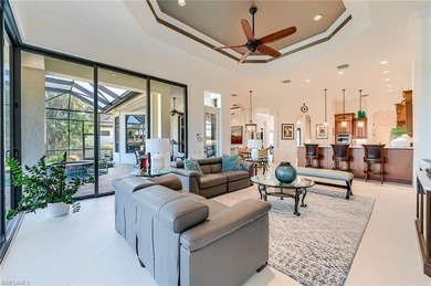 Overlooking the 18th hole of the renowned Shadow Wood Country on Shadow Wood Preserve in Florida - for sale on GolfHomes.com, golf home, golf lot