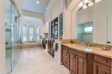 Overlooking the 18th hole of the renowned Shadow Wood Country on Shadow Wood Preserve in Florida - for sale on GolfHomes.com, golf home, golf lot