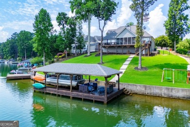 Stunning Lakefront Retreat with 225+ Feet of Shoreline  Welcome on Fairfield Plantation Golf and Country Club in Georgia - for sale on GolfHomes.com, golf home, golf lot