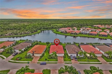 Beautiful sunset & water views from this 4 Bed 3 Full baths, 2 on Eagle Creek Golf and Country Club in Florida - for sale on GolfHomes.com, golf home, golf lot