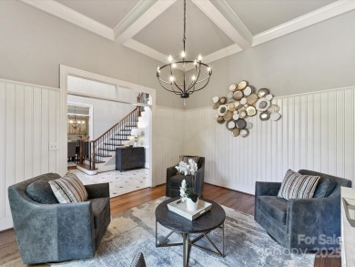 Discover the epitome of luxury living in this stunning executive on Ballantyne Resort and Country Club in North Carolina - for sale on GolfHomes.com, golf home, golf lot