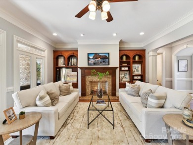 Discover the epitome of luxury living in this stunning executive on Ballantyne Resort and Country Club in North Carolina - for sale on GolfHomes.com, golf home, golf lot