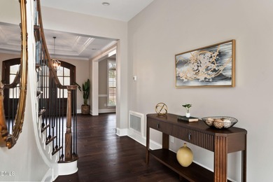 From holiday dinners to movie nights, this home was made for on Hasentree Club in North Carolina - for sale on GolfHomes.com, golf home, golf lot