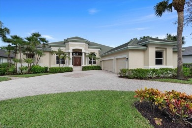 This fabulous Creekside home has it all!  An impressive circular on Bonita Bay West in Florida - for sale on GolfHomes.com, golf home, golf lot