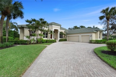 This fabulous Creekside home has it all!  An impressive circular on Bonita Bay West in Florida - for sale on GolfHomes.com, golf home, golf lot