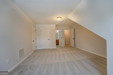 Perfect ranch home in popular Covington Place overlooking the on Indian Creek Golf Club in Georgia - for sale on GolfHomes.com, golf home, golf lot
