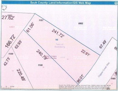 This lot sits on end of the Subdivision of Copper Creek Way on Reedsburg Country Club in Wisconsin - for sale on GolfHomes.com, golf home, golf lot