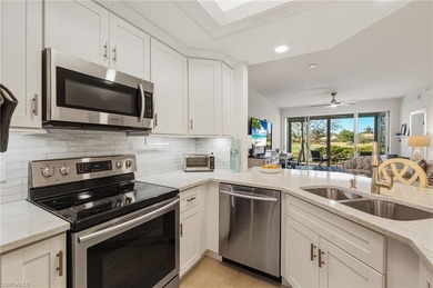 Step into this stunning, newly renovated, first-floor 2-bedroom on Spanish Wells Golf and Country Club in Florida - for sale on GolfHomes.com, golf home, golf lot