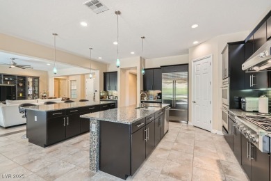 Discover this 3,904-sq-ft single-story home in a private on Southern Highlands Golf Club in Nevada - for sale on GolfHomes.com, golf home, golf lot