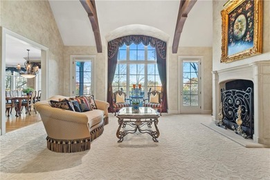 Stunning European-inspired home on Loch Lloyd's iconic 18th hole on Loch Lloyd Country Club in Missouri - for sale on GolfHomes.com, golf home, golf lot
