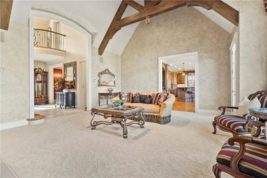 Stunning European-inspired home on Loch Lloyd's iconic 18th hole on Loch Lloyd Country Club in Missouri - for sale on GolfHomes.com, golf home, golf lot