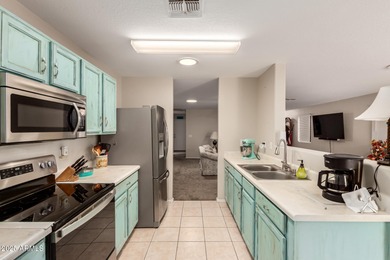 Single-story home on a premium corner lot with a pool in Johnson on The Golf Club At Johnson Ranch in Arizona - for sale on GolfHomes.com, golf home, golf lot