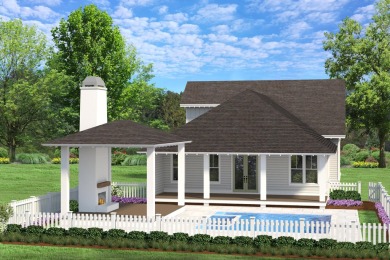 This thoughtfully designed expanded Coral Bean plan by Huff on Origins Golf Club in Florida - for sale on GolfHomes.com, golf home, golf lot