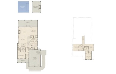 This thoughtfully designed expanded Coral Bean plan by Huff on Origins Golf Club in Florida - for sale on GolfHomes.com, golf home, golf lot