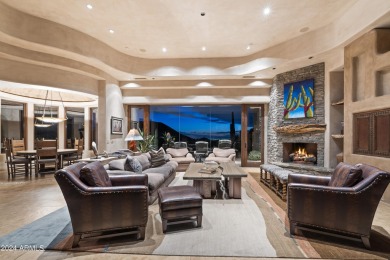 This stunning Terry Kilbane-designed home sits on an interior on Troon Country Club in Arizona - for sale on GolfHomes.com, golf home, golf lot