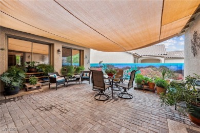Stunning home with casita, gated courtyard, and lush on Mountain Falls Golf Course in Nevada - for sale on GolfHomes.com, golf home, golf lot