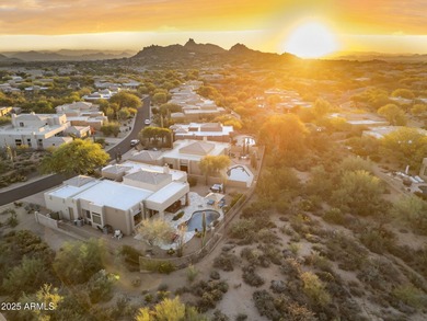 Experience refined indoor-outdoor living in this beautifully on Troon North Golf Club  in Arizona - for sale on GolfHomes.com, golf home, golf lot