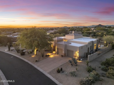 Experience refined indoor-outdoor living in this beautifully on Troon North Golf Club  in Arizona - for sale on GolfHomes.com, golf home, golf lot