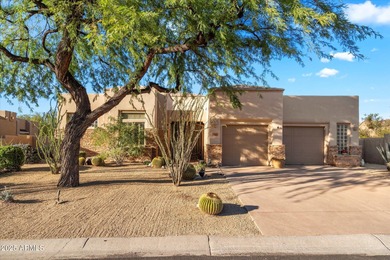 Experience refined indoor-outdoor living in this beautifully on Troon North Golf Club  in Arizona - for sale on GolfHomes.com, golf home, golf lot