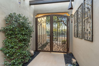Experience refined indoor-outdoor living in this beautifully on Troon North Golf Club  in Arizona - for sale on GolfHomes.com, golf home, golf lot