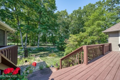 Imagine sitting on this beautiful deck that overlooks the 8th on Stonehenge Golf Course in Tennessee - for sale on GolfHomes.com, golf home, golf lot