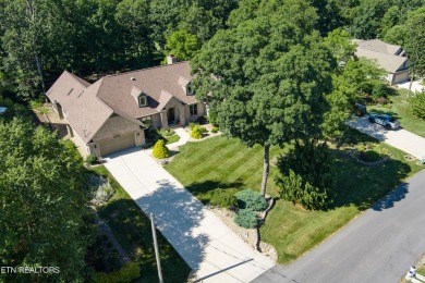 Imagine sitting on this beautiful deck that overlooks the 8th on Stonehenge Golf Course in Tennessee - for sale on GolfHomes.com, golf home, golf lot