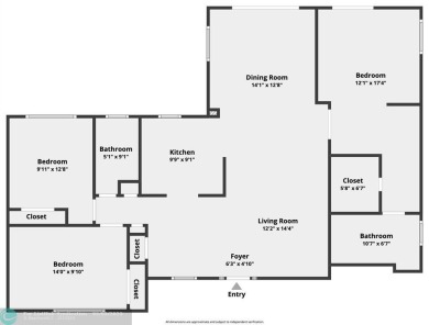 Exceptional Renovated 3-Bedroom, 2-Bath Home in the Heart of on Fort Lauderdale Country Club in Florida - for sale on GolfHomes.com, golf home, golf lot