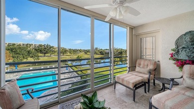 Enjoy sunny, panoramic views across the pool, lakes, and golf on Pinebrook/Ironwood Golf Course in Florida - for sale on GolfHomes.com, golf home, golf lot