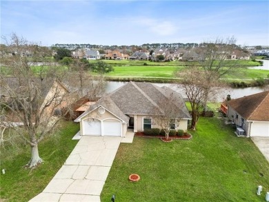 Pristine waterfront home with views of Oak Harbor Golf Course. 4 on Oak Harbor Golf Club in Louisiana - for sale on GolfHomes.com, golf home, golf lot