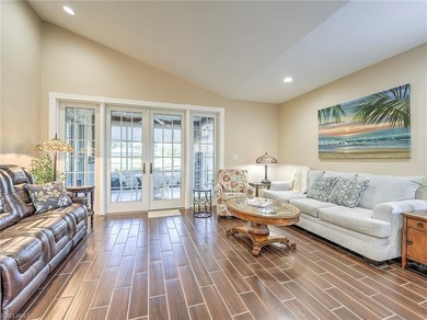 Beautiful villa features WATER & GOLF COURSE VIEWS. The open on Estero Country Club in Florida - for sale on GolfHomes.com, golf home, golf lot