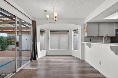 Enjoy sunset views from the courtyard patio-perfect for on Ahwatukee Country Club in Arizona - for sale on GolfHomes.com, golf home, golf lot