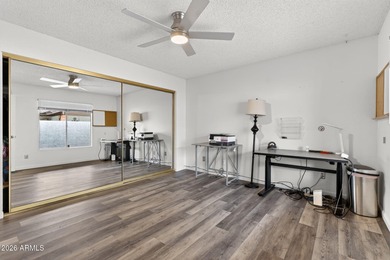 Enjoy sunset views from the courtyard patio-perfect for on Ahwatukee Country Club in Arizona - for sale on GolfHomes.com, golf home, golf lot