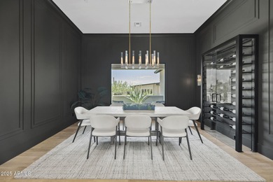 Built in 2021 on 1.73 acres, this contemporary retreat is on Desert Highlands Golf Club in Arizona - for sale on GolfHomes.com, golf home, golf lot