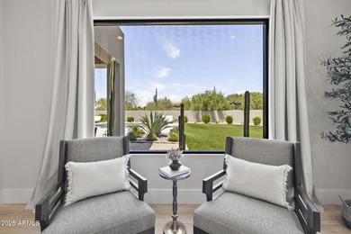 Built in 2021 on 1.73 acres, this contemporary retreat is on Desert Highlands Golf Club in Arizona - for sale on GolfHomes.com, golf home, golf lot