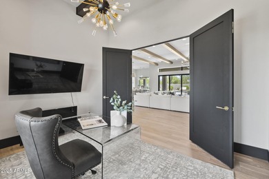 Built in 2021 on 1.73 acres, this contemporary retreat is on Desert Highlands Golf Club in Arizona - for sale on GolfHomes.com, golf home, golf lot