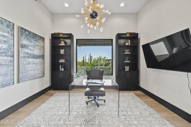 Built in 2021 on 1.73 acres, this contemporary retreat is on Desert Highlands Golf Club in Arizona - for sale on GolfHomes.com, golf home, golf lot