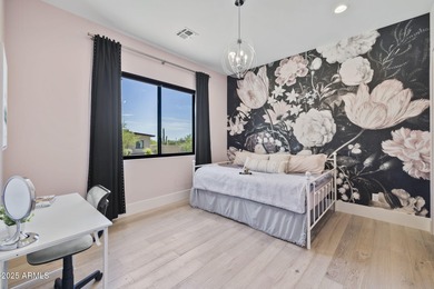 Built in 2021 on 1.73 acres, this contemporary retreat is on Desert Highlands Golf Club in Arizona - for sale on GolfHomes.com, golf home, golf lot