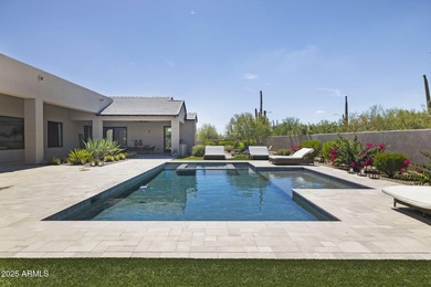 Built in 2021 on 1.73 acres, this contemporary retreat is on Desert Highlands Golf Club in Arizona - for sale on GolfHomes.com, golf home, golf lot