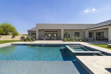 Built in 2021 on 1.73 acres, this contemporary retreat is on Desert Highlands Golf Club in Arizona - for sale on GolfHomes.com, golf home, golf lot
