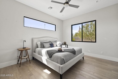 Built in 2021 on 1.73 acres, this contemporary retreat is on Desert Highlands Golf Club in Arizona - for sale on GolfHomes.com, golf home, golf lot