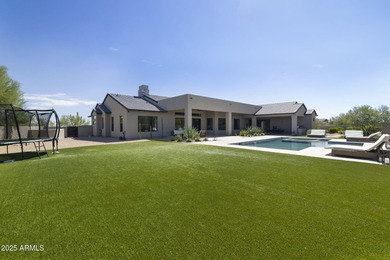 Built in 2021 on 1.73 acres, this contemporary retreat is on Desert Highlands Golf Club in Arizona - for sale on GolfHomes.com, golf home, golf lot