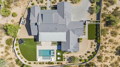 Built in 2021 on 1.73 acres, this contemporary retreat is on Desert Highlands Golf Club in Arizona - for sale on GolfHomes.com, golf home, golf lot