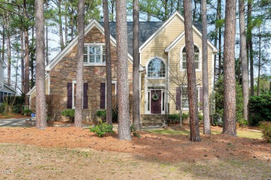 This beautiful stone decorated home on the corner lot has on Prestonwood Country Club  in North Carolina - for sale on GolfHomes.com, golf home, golf lot