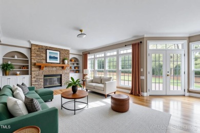 This beautiful stone decorated home on the corner lot has on Prestonwood Country Club  in North Carolina - for sale on GolfHomes.com, golf home, golf lot