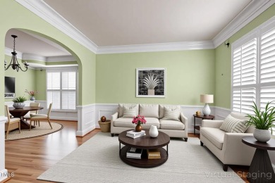 This beautiful stone decorated home on the corner lot has on Prestonwood Country Club  in North Carolina - for sale on GolfHomes.com, golf home, golf lot