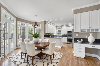 This beautiful stone decorated home on the corner lot has on Prestonwood Country Club  in North Carolina - for sale on GolfHomes.com, golf home, golf lot