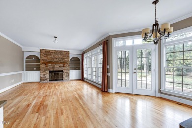 This beautiful stone decorated home on the corner lot has on Prestonwood Country Club  in North Carolina - for sale on GolfHomes.com, golf home, golf lot