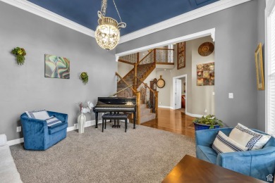 You'll be welcomed into this stunning home with tall ceilings on Glen Eagle Golf Course in Utah - for sale on GolfHomes.com, golf home, golf lot